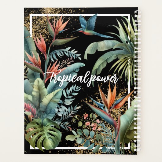TROPISCHER POWER - PERSONALISIERT ELEGANT EXOTISCH PLANER (Rückseite)