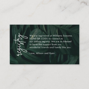 Tropischer QR-Code Hochzeit in Urlaubsort - Gesche Begleitkarte