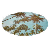 Tropischer Rahmen: Abstrakte Palmen Schneidebrett (Ecke)