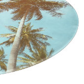 Tropischer Rahmen: Abstrakte Palmen Schneidebrett (Ecke)