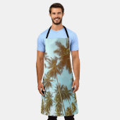 Tropischer Rahmen: Abstrakte Palmen Schürze (Getragen)