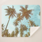 Tropischer Rahmen: Abstrakte Palmen Sherpadecke (Vorderseite (Horizontal))