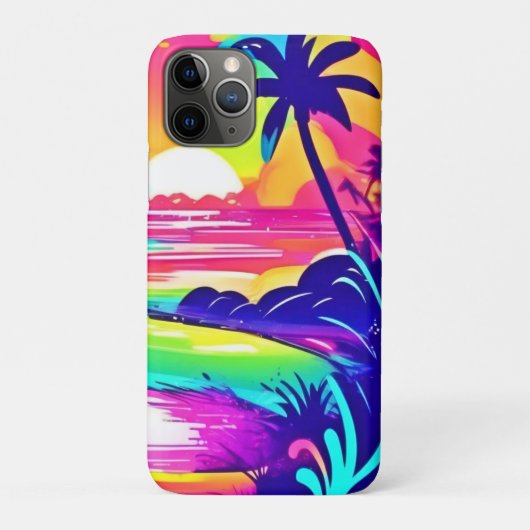 Tropischer Regenbogen Beach Dream Case-Mate iPhone Hülle (Rückseite)