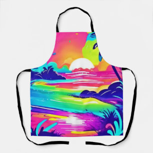 Tropischer Regenbogen Beach Dream Schürze
