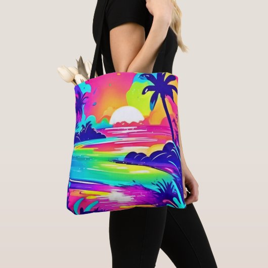 Tropischer Regenbogen Beach Dream Tasche (Von Nahem)