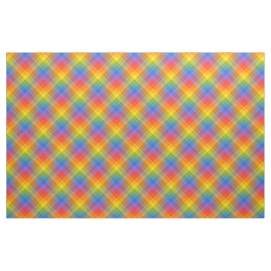 Tropischer Regenbogen-Gingham Stoff (Yard (91,4 cm))