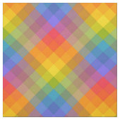 Tropischer Regenbogen-Gingham Stoff (Muster)