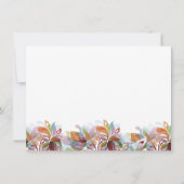 Tropischer Regenbogen Personalisiert Stationery No Mitteilungskarte (Rückseite)
