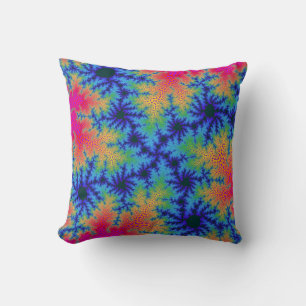 Tropischer Regenbogen-Speckle Kissen
