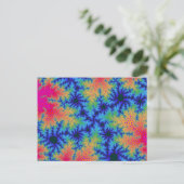 Tropischer Regenbogen-Speckle Postkarte (Stehend Vorderseite)