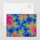 Tropischer Regenbogen-Speckle Postkarte (Vorne/Hinten)