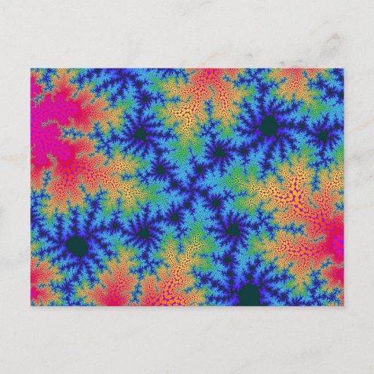 Tropischer Regenbogen-Speckle Postkarte (Vorderseite)
