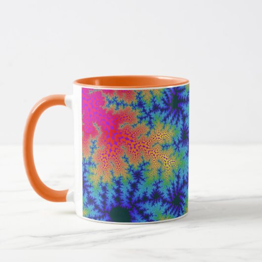 Tropischer Regenbogen-Speckle Tasse (Links)