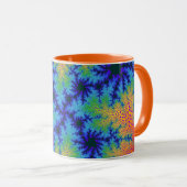 Tropischer Regenbogen-Speckle Tasse (VorderseiteRechts)