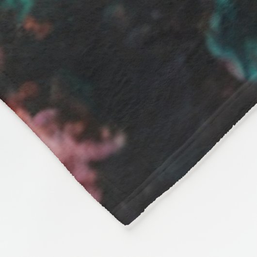 Tropischer Regenhai Fleecedecke (Ecke)