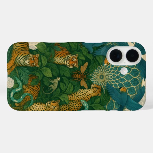 Tropischer Regenwald - Artistischer Jungle iPh Case-Mate iPhone Hülle (Rückseite (Horizontal))
