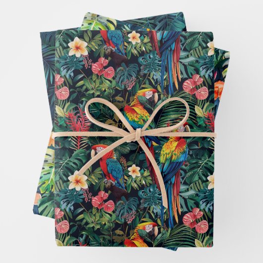Tropischer Regenwald Geschenkpapier Set (Beispiel)