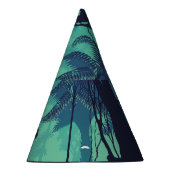 Tropischer Regenwald, Jaguar Abend Hintergrund. Partyhütchen (Rechts)