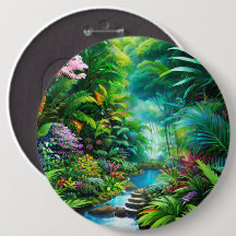 Tropischer Regenwald mit Bäumen und Blume