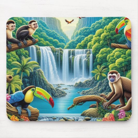Tropischer Regenwald Mousepad (Vorne)