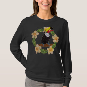 Tropischer Regenwald Tier Floral Toucan T-Shirt