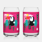 Tropischer Regenwald Toucan Dosenglas (Vorderseite)