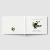 Tropischer Regenwald Toucan Fauna Baby Dusche Gästebuch (Voll)