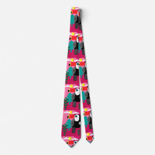 Tropischer Regenwald Toucan Krawatte
