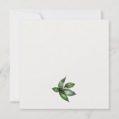 Tropischer Regenwald Toucan Paare Dusche einladen Dankeskarte (Rückseite)