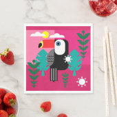 Tropischer Regenwald Toucan Serviette (Beispiel)