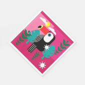 Tropischer Regenwald Toucan Serviette (Ecke)