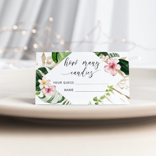 Tropischer Regenwald wie viele Bonbons im Glas Begleitkarte