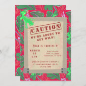 Tropischer Regenwald zum Geburtstag Einladung (Vorne/Hinten)