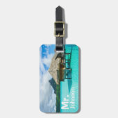 Tropischer Reise-Gepäckanhänger Gepäckanhänger (Vorderseite vertikal)