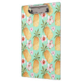 Tropischer Retrodruck auf Minzhintergrund Klemmbrett (Links)