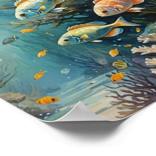 Tropischer Rifffisch Poster (Ecke)