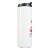 Tropischer rosa Cocktail Thermosbecher (Nach links gedreht)
