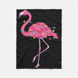 Tropischer Rosa Flamingo Hawaii Sommer Weihnachten Fleecedecke