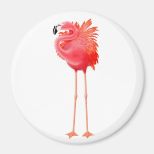 Tropischer rosa Flamingo-Magnet Magnet