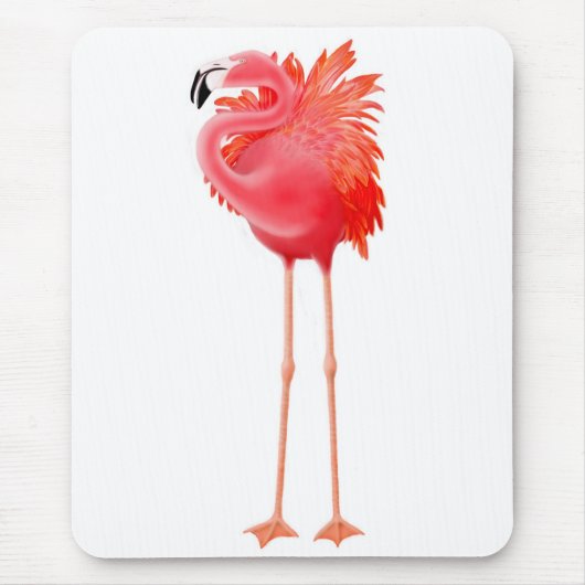 Tropischer rosa Flamingo Mousepad (Vorne)