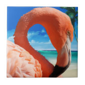 Tropischer Rosa Flamingo Tile Trivet Fliese (Vorderseite)