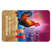 Tropischer Roster Cocktail Piazza della Riforma Magnet (Horizontal)