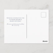 Tropischer roter Hibiskus Blume Einladung Postkarte (Rückseite)