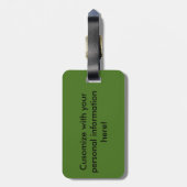 Tropischer Roter Hibiskus Bonita Springs Florida Gepäckanhänger (Rückseite vertikal)