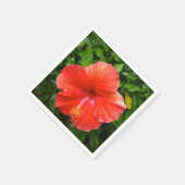 Tropischer Roter Hibiskus Bonita Springs Florida Serviette (Ecke)