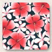 Tropischer Roter Hibiskus | HIBISKUS UNTERSETZER S (Vorderseite)