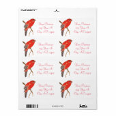 Tropischer Roter Papagei (Vorne)