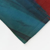 Tropischer Roter Papagei Fleecedecke (Ecke)