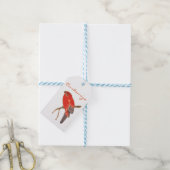 Tropischer Roter Papagei Geschenkanhänger (Mit Garn)
