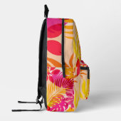 Tropischer Rucksack | Palmblatt- & Blumenmuster (Links)